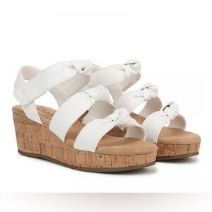Blow Fish Kids Girls White Knot Wedge Sandals